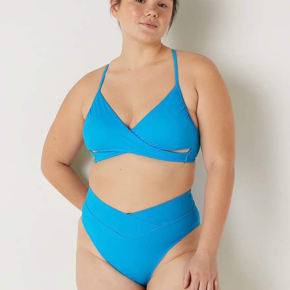 Victoria Secret Wrap Bikini Top & High-Waist Bikini Bottom